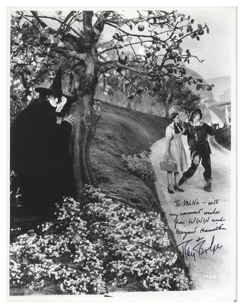 Margaret Hamilton and Ray Bolger Signed ''Wizard of Oz'' Photo